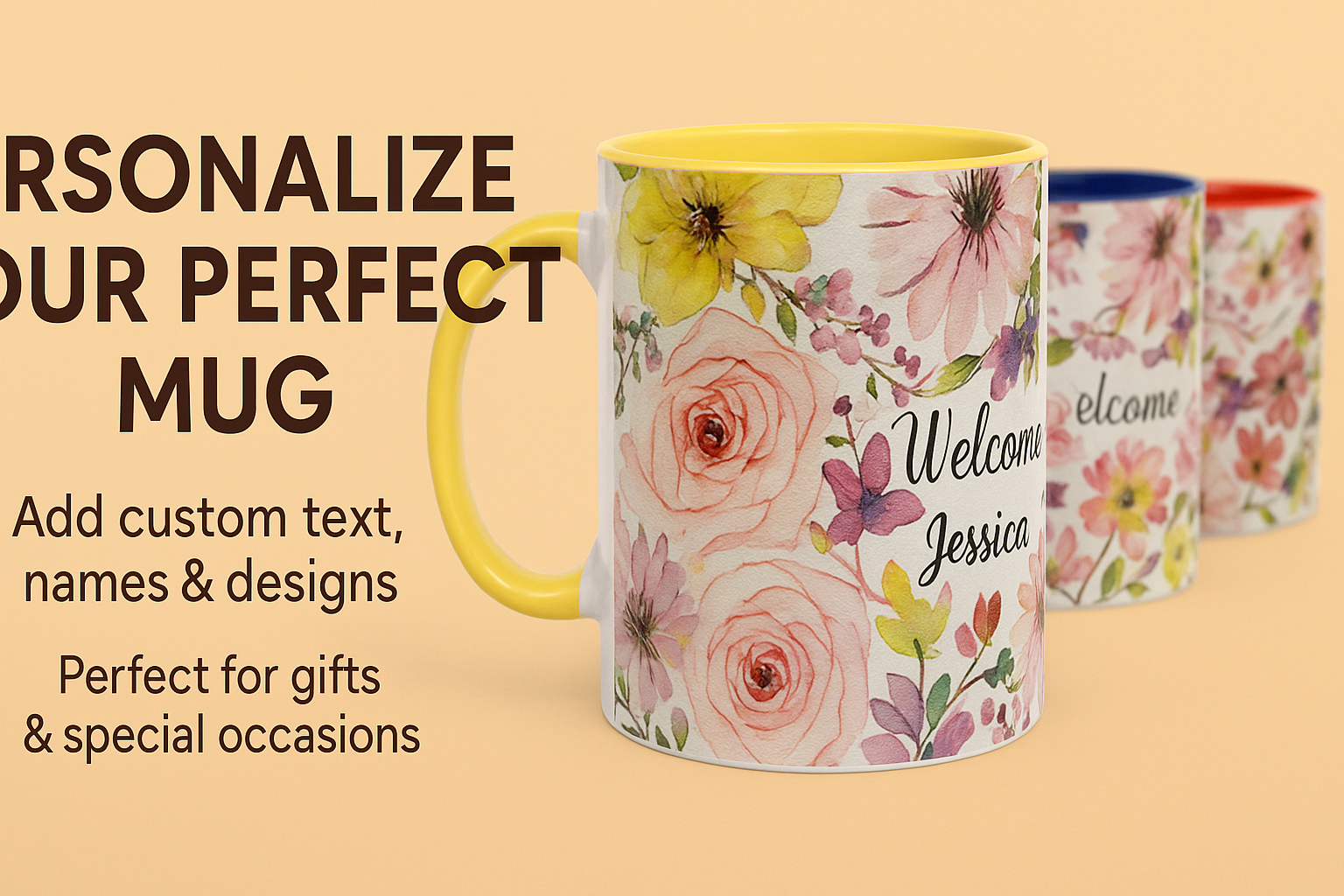 Personalized Mug Banner
